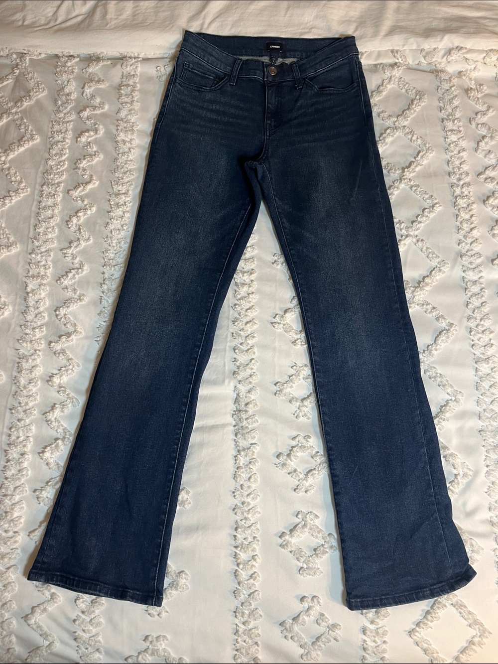 EXPRESS Dark Blue Women's Bootcut Jeans